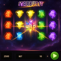 Cazeus - Starburst Slot Game by NetEnt